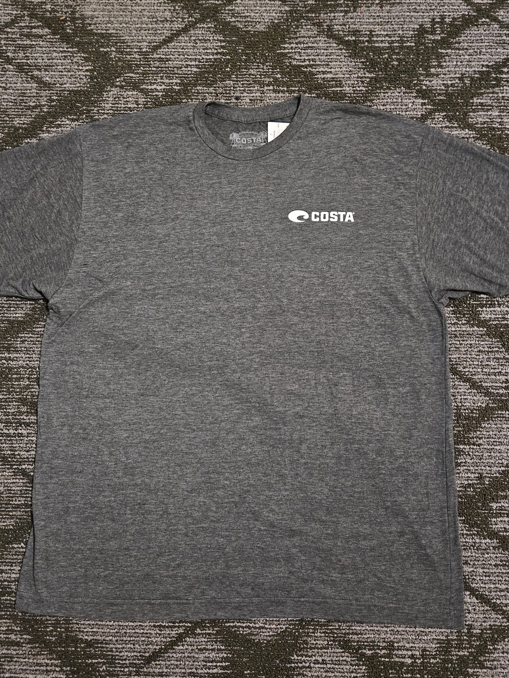 Costa Del Mar Men's Short Sleeve Logo T‑Shirt — Gray